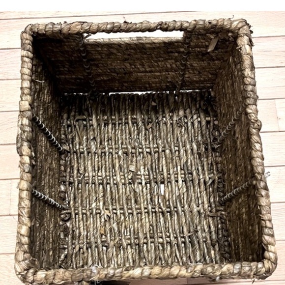 Target Threshold Handcrafted Maize Woven Decorative Square Storage Basket Bin - Picture 10 of 15